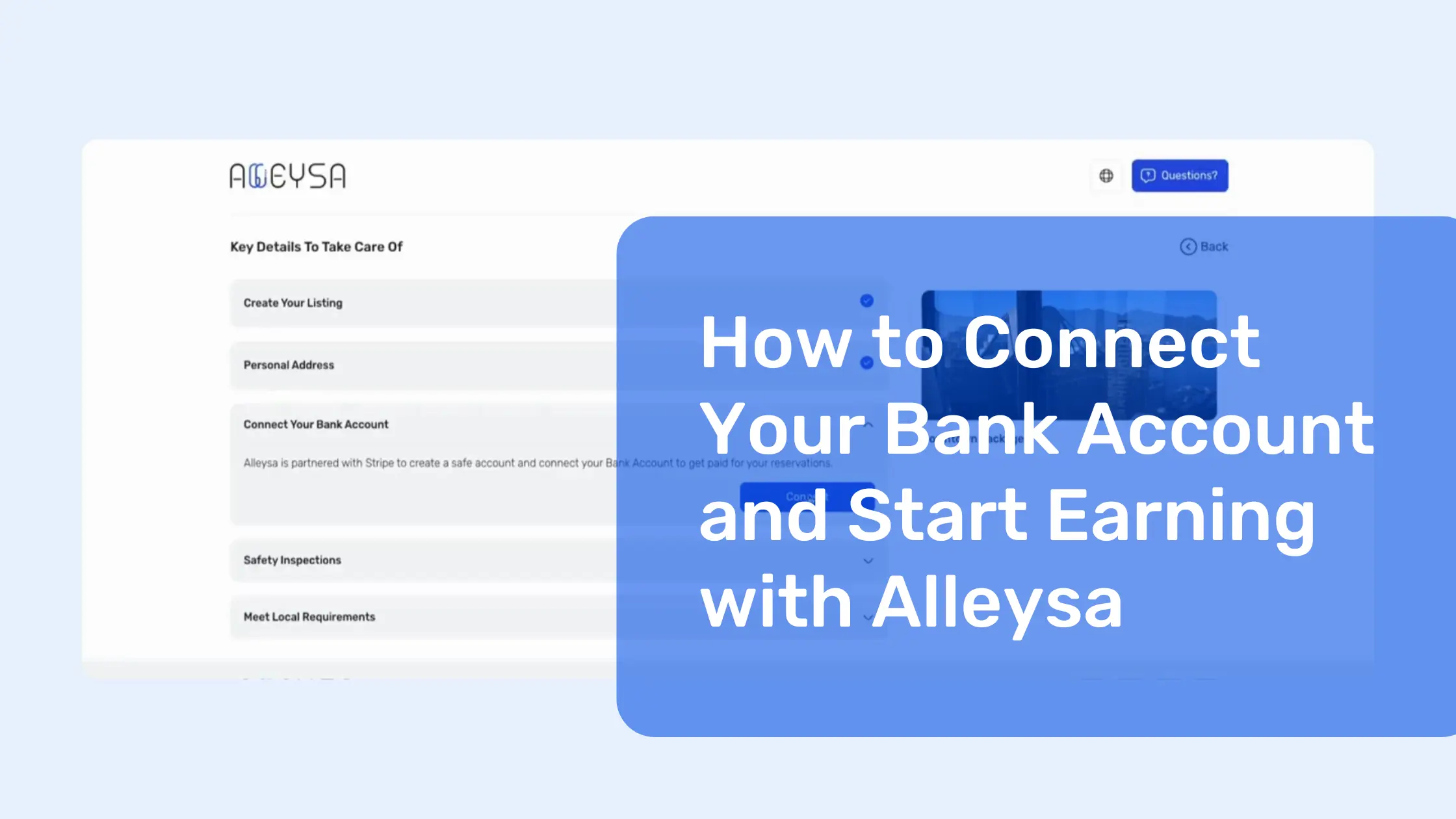 How to Connect Your Bank Account and Start Earning with Alleysa