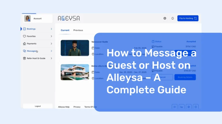 How to Message a Guest or Host on Alleysa – A Complete Guide