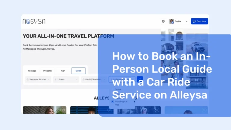 Book an in-person local guide with a car ride